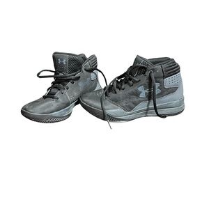 Boys Under Armour Charcoal and Black Athletic High-Tops